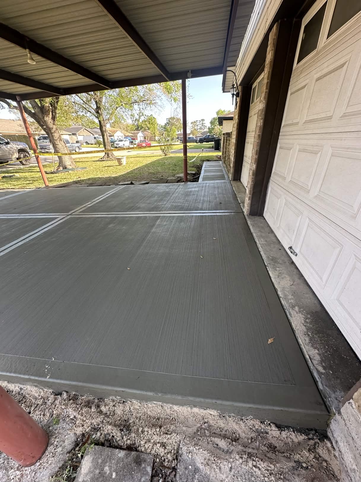 Stamped concrete design